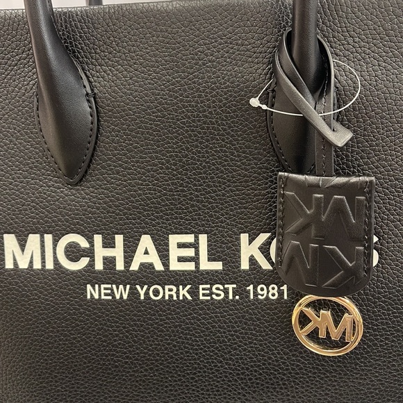 Michael Kors Medium Mirella 35S2G7ZT7L Tote Bag In Black - Picture 14 of 16